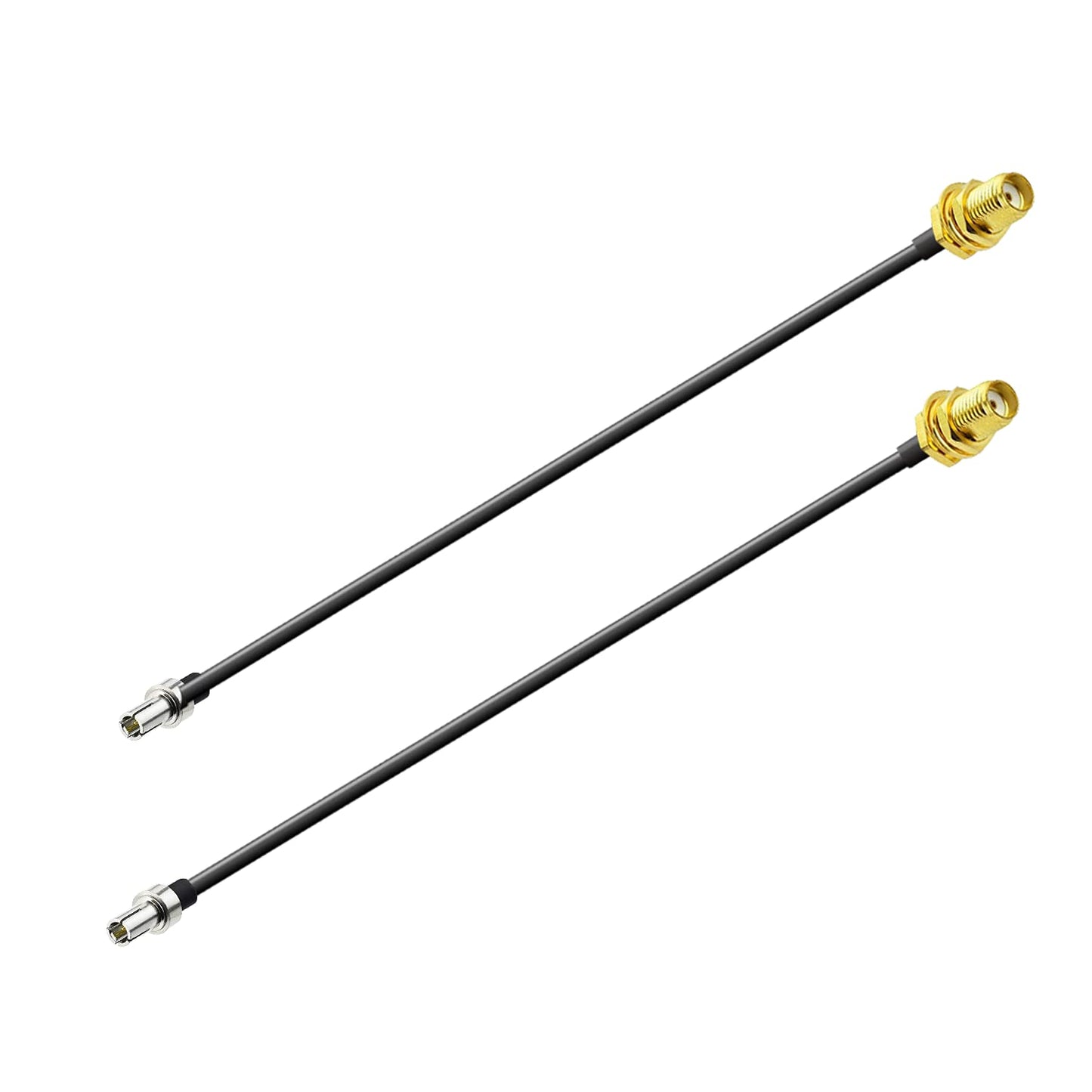 POBADY Cable SMA a TS9 Adaptador de Antena 4G Adaptador de Cable SMA Hembra a TS9 Macho RG174 15cm 6 Inch 2pcs para Netgear Hsdpa Antena Huawei 2G 3G 4G LTE UMTS Tarjeta de Red 4G