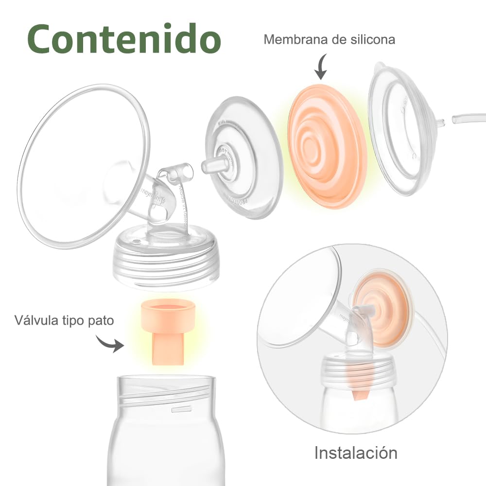 Maymom Piezas de Repuesto Compatibles con Spectra S1 Spectra S2 Synergy Gold Reemplazo de Válvula Pico de Pato No Originales de Spectra S2 (10 Piezas Naranja)