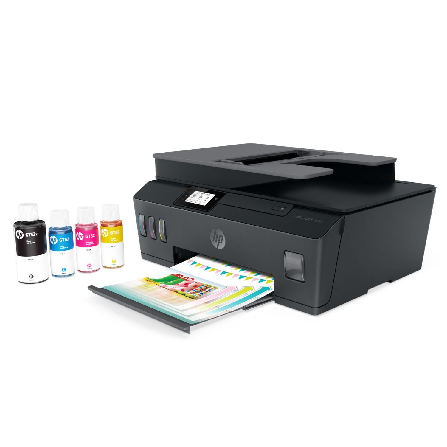 Multifuncional HP Smart Tank 615 con Sistema de Tanques de Tinta, Impresora, Copiadora, Fax y Escáner, 1200 dpi, Wi-Fi, Bluetooth, USB.