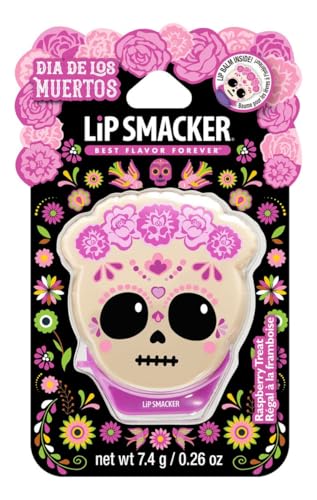 Lip Smacker - Día de los Muertos Catrina Bálsamo Labial Delicia de Frambuesa Hidratante y Protector