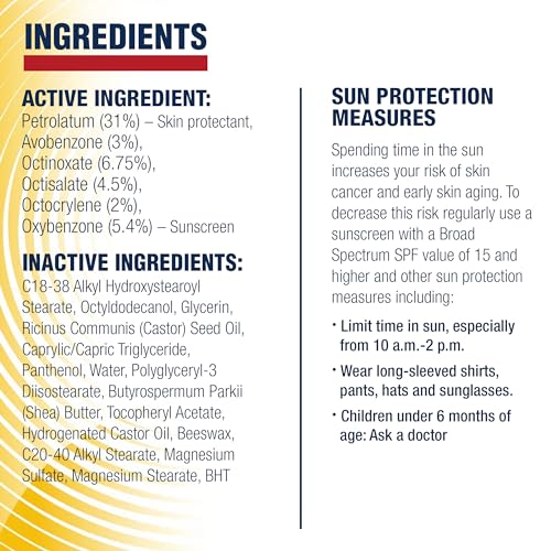 Aquaphor - Lip Repair + Protect UVA/UVB, SPF 30, 0.35 onzas
