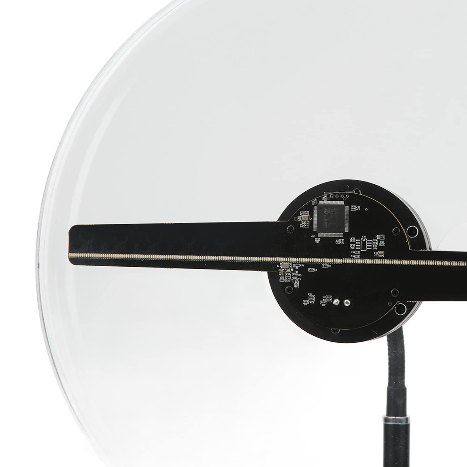 Focket Abanico Holográfico 3D, 30cm Ojo Desnudo Abanico de Holograma Ventilador LED Proyector de Pantalla Publicitaria Proyector Holográfico 3D Proyector de Ventilador de Aire LED, WiFi