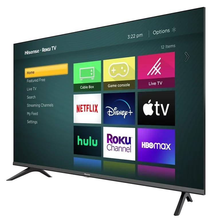Hisense Television de 43 Pulgadas Class 1080p FHD LED Smart Roku TV Bisel Delgado Modo de Juego Funciona con Asistente de Google y Alexa 43H4030F4 (Reacondicionado)