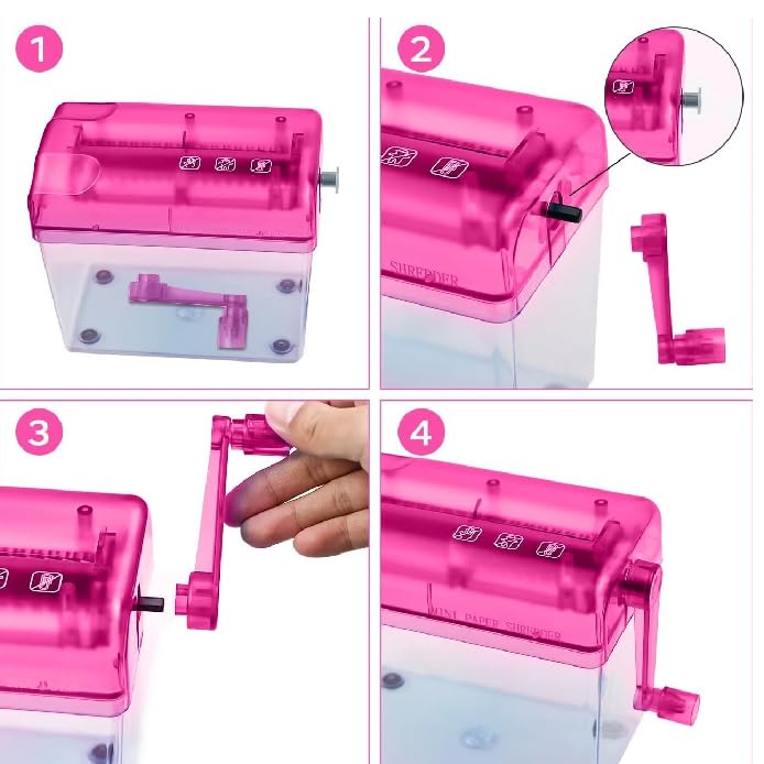 Triturador de Papel Manual CHIC-FANTASY A6