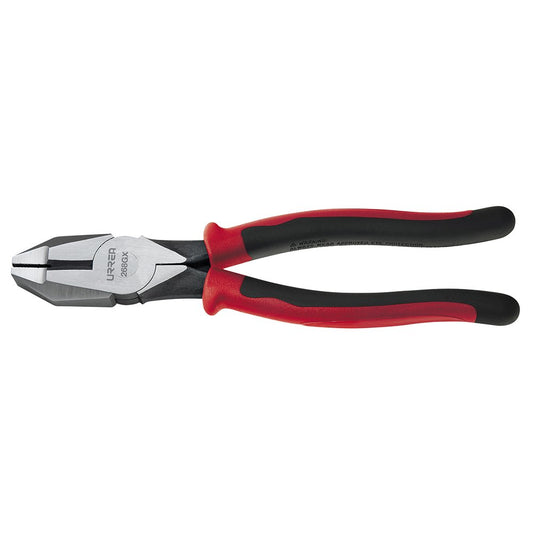 Pinza para Electricista Urrea Roja corte lateral de Alta Palanca 8-21/32"