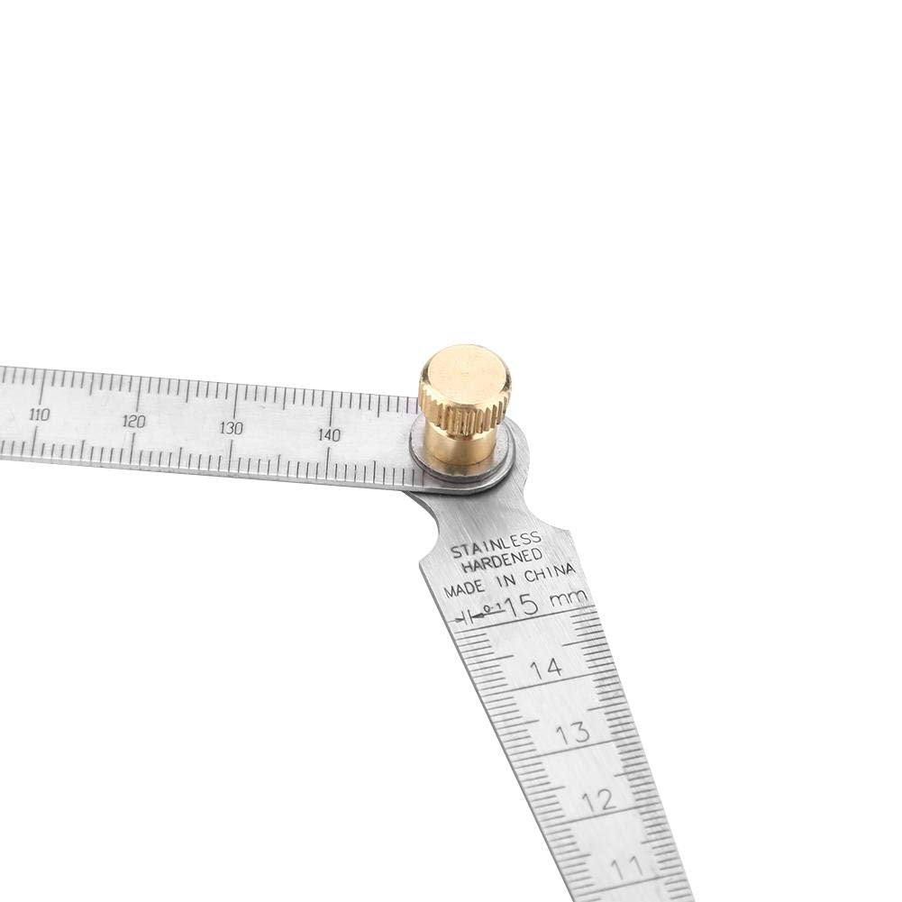 Herramienta de inspección de la regla del calibre de soldadura de soldadura de acero inoxidable 1-15 mm
