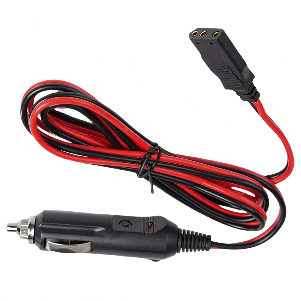 Cable de Alimentación Cobra Negro Alta Resistencia 16AWG 59 Pulgadas Compatible con Radio CB