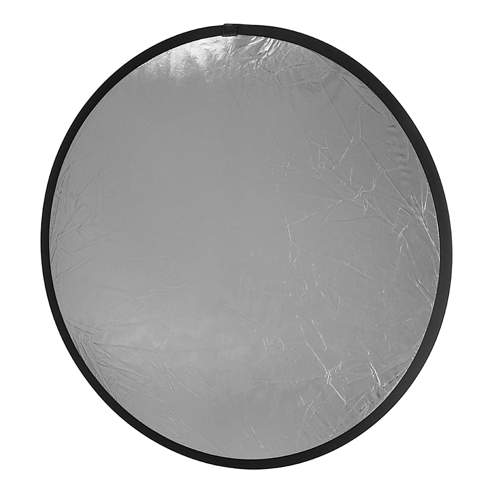 Fotodiox Pro - Reflector 5 en 1, Disco Plegable de Calidad Premium (Plateado/Dorado/Negro/Blanco/difusor)