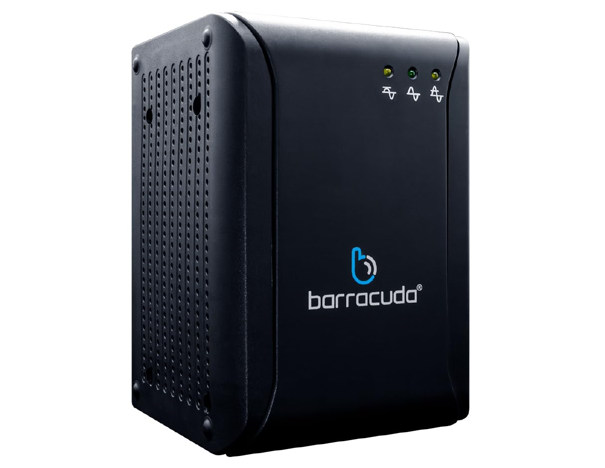 Barracuda Regulador De Voltaje Avr-1301 8 Contactos 700w Color Negro