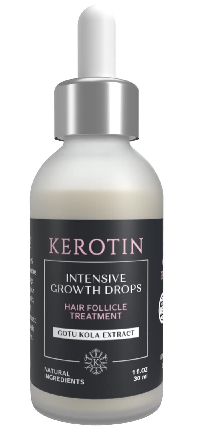 Suero Crecimiento Cabello Kerotin Ricino Bloqueador DHT para Mujer