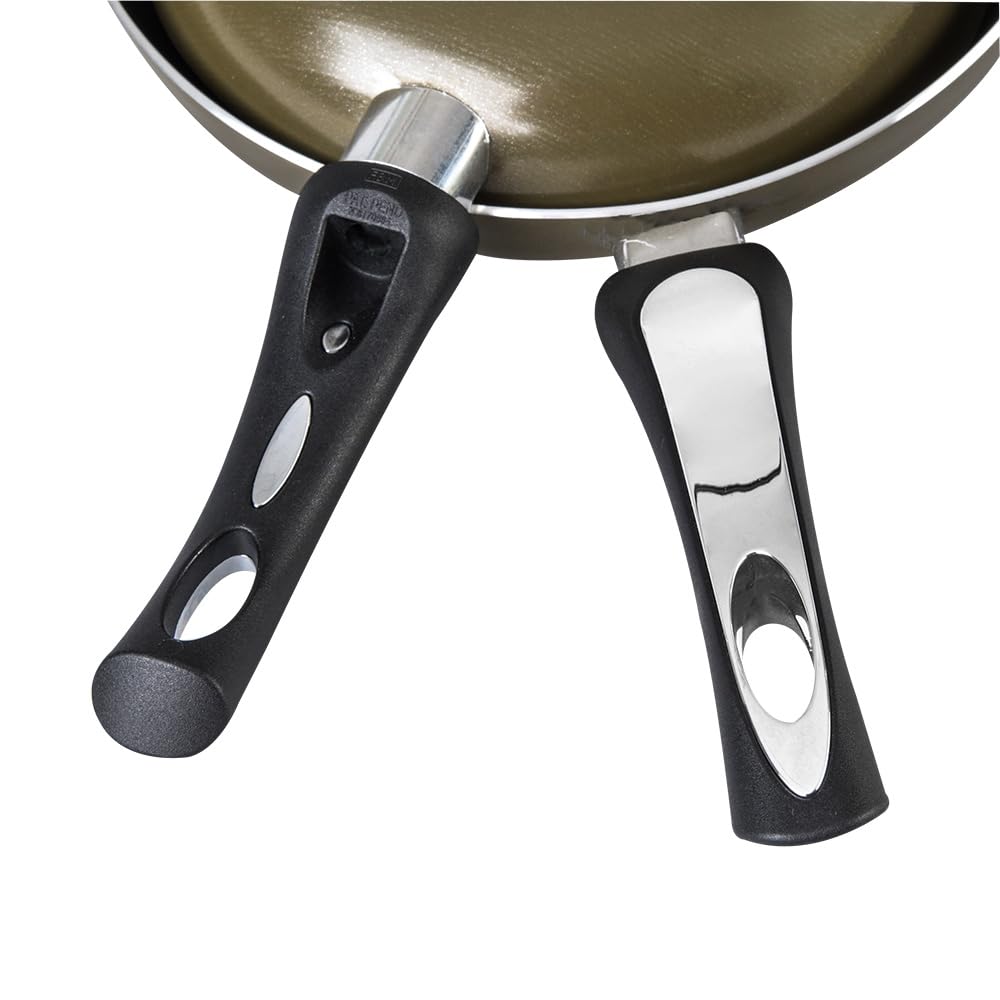Cinsa Set de Sartenes Verde Olivo de Aluminio con antiadherente 2 piezas