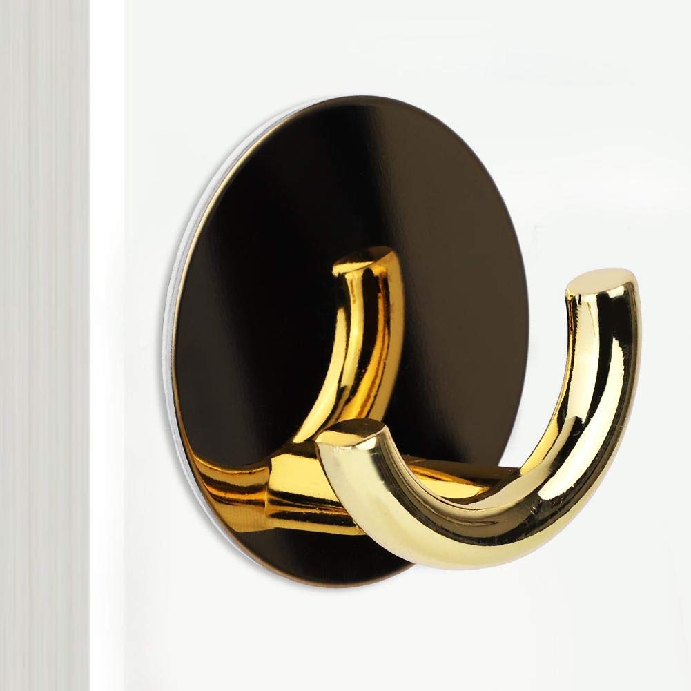 Gancho Colgante Acero Inoxidable Dorado para Puerta y Pared Cocina y Baño