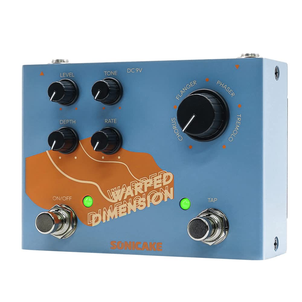 Pedal de Efectos de Guitarra SONICAKE Modulación Warped Dimension 4 Modos