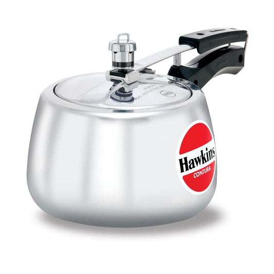 Hawkins HC30 Contura 3-Liter Pressure Cooker, Small, Silver