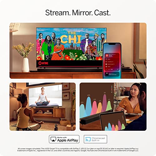 Smart TV VIZIO 40 Pulgadas Serie D Full HD 1080p con Apple AirPlay y Chromecast integrados Alexa 2023