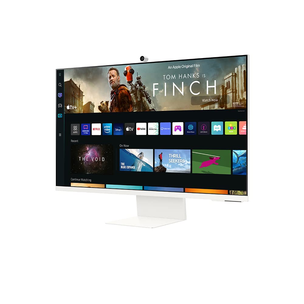 Monitor Samsung UHD HDR 32 Pulgadas con Cámara Slimfit, Acceso Inalámbrico a PC, Alexa Integrada y TV Streaming