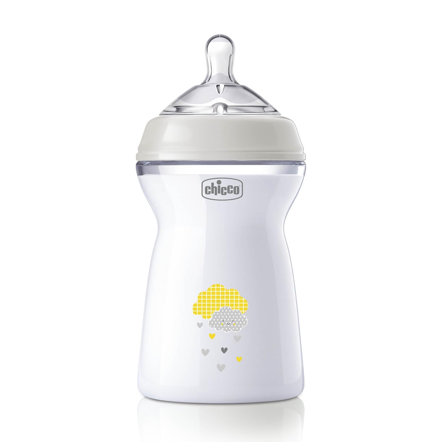 CHICCO, Biberón Natural Feeling, Color Blanco, 330 ml