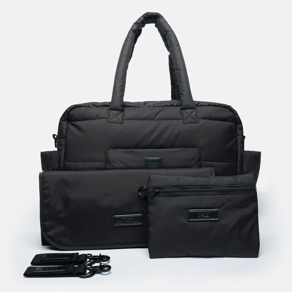 7 A.M. ENFANT Soho Diaper Bag, Negro