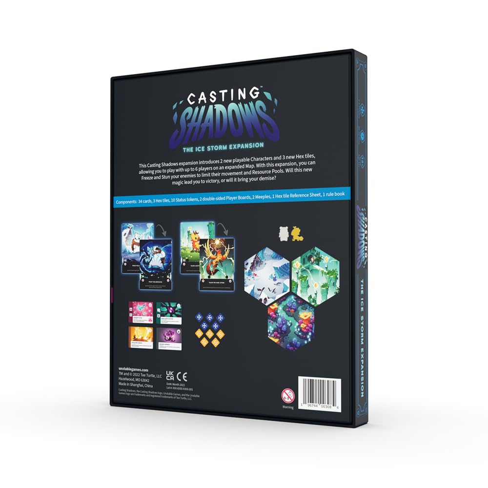 Expansión de Juego de Cartas Unstable Games Ice Storm para Casting Shadows