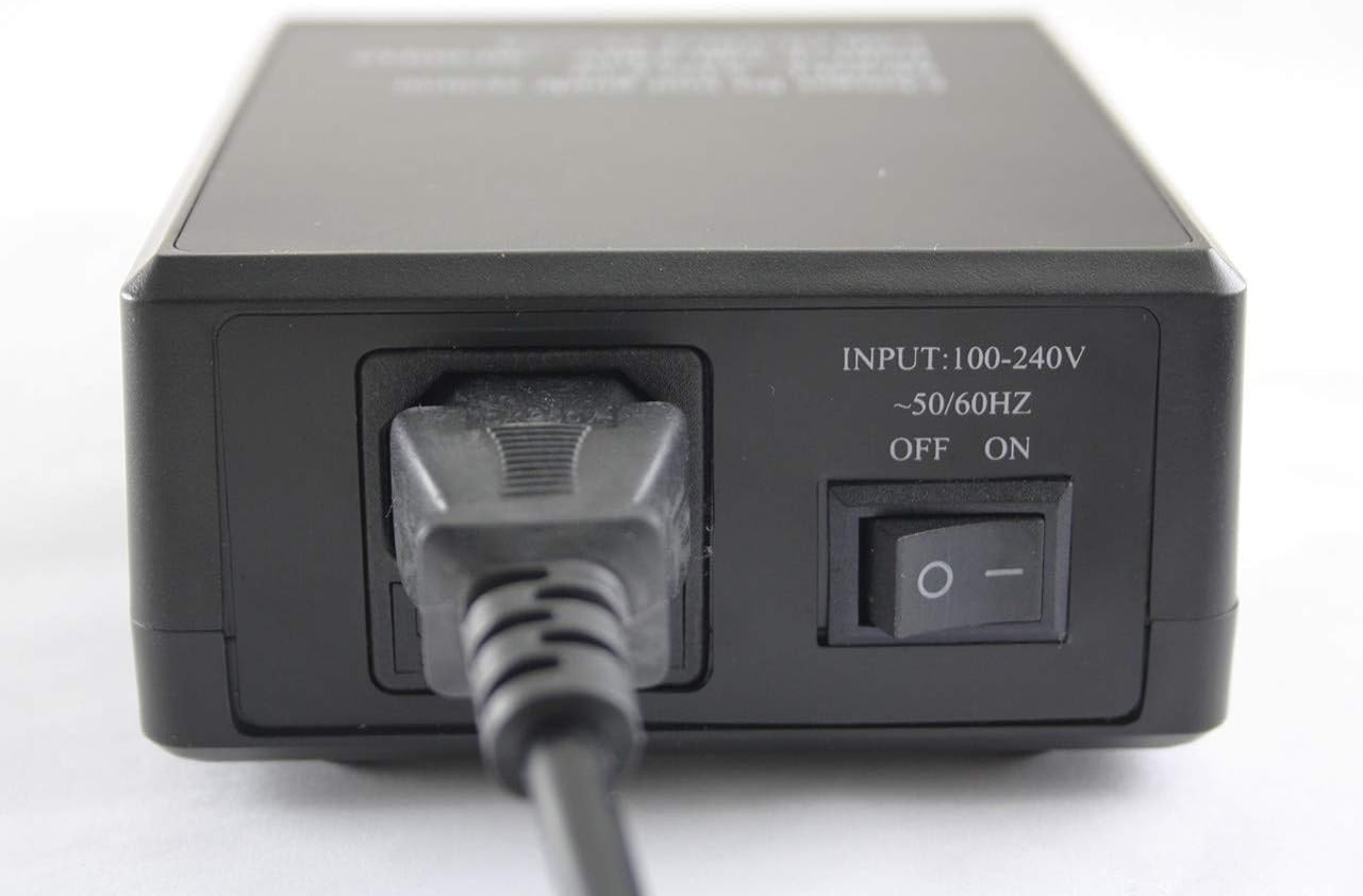 Sistema de Monitorización Auriculares Inalámbricos EXMAX ATG-100T 195-230 MHz para Interpretar en Iglesias y Conferencias con Cargador USB de 16 Puertos