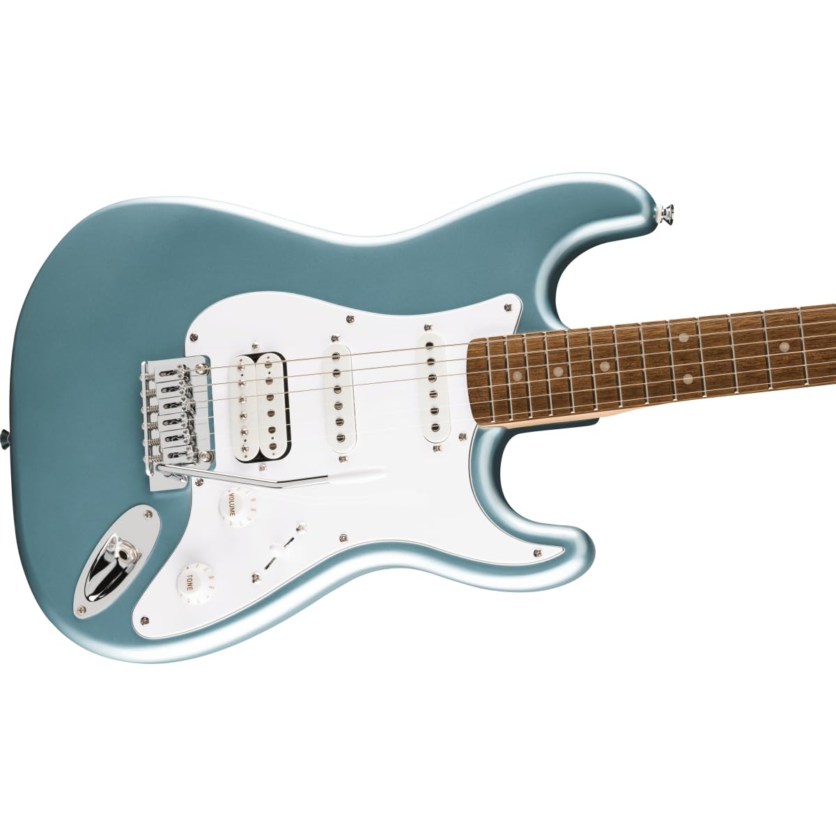 Affinity Series Stratocaster Junior HSS, Laurel Fingerboard, White Pickguard, Ice Blue Metallic