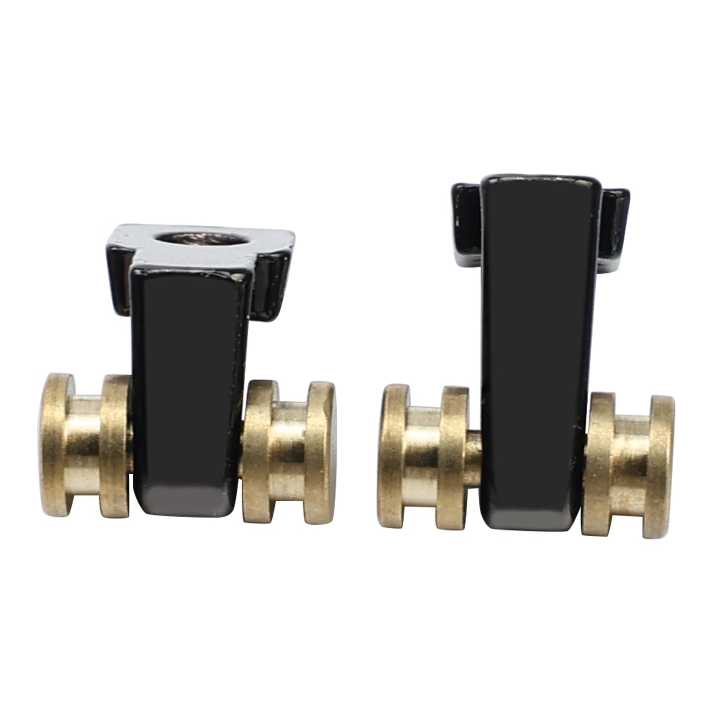 OVSAL Pack of 2 Brass Roller String Retainer for Electric Guitar String Tree String Guide Roller String Trees for Tele Telecaster Start Electric Guitar String Parts Replacement Black