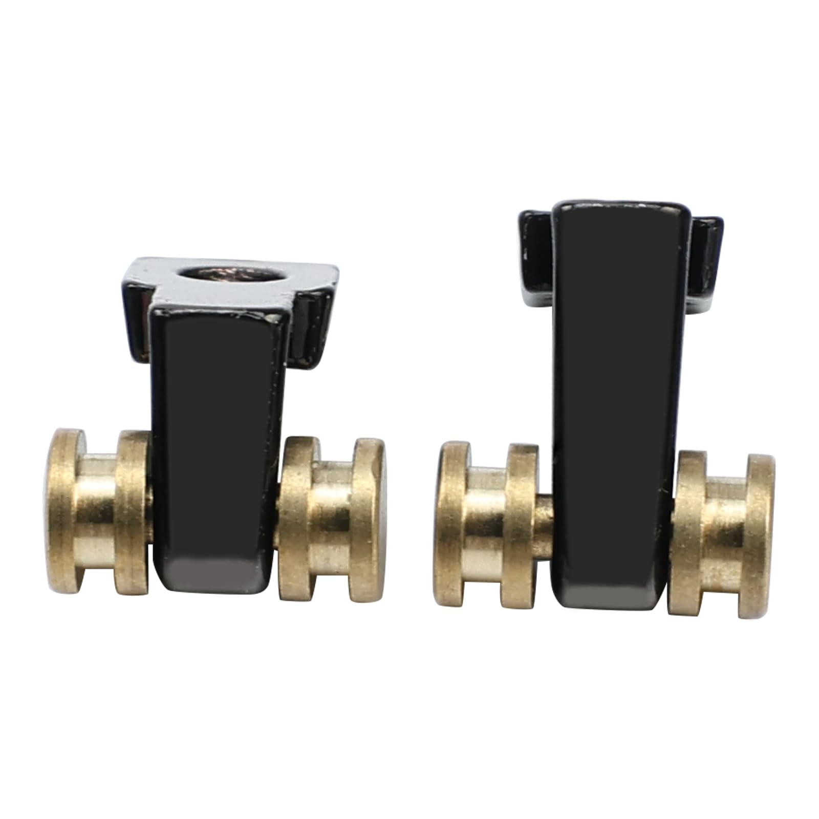 OVSAL Pack of 2 Brass Roller String Retainer for Electric Guitar String Tree String Guide Roller String Trees for Tele Telecaster Start Electric Guitar String Parts Replacement Black