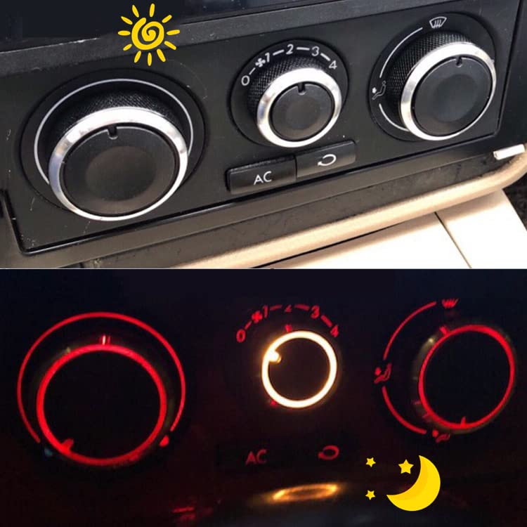 Perillas de Interruptor de Aire Acondicionado Qiilu para Heater Dash
