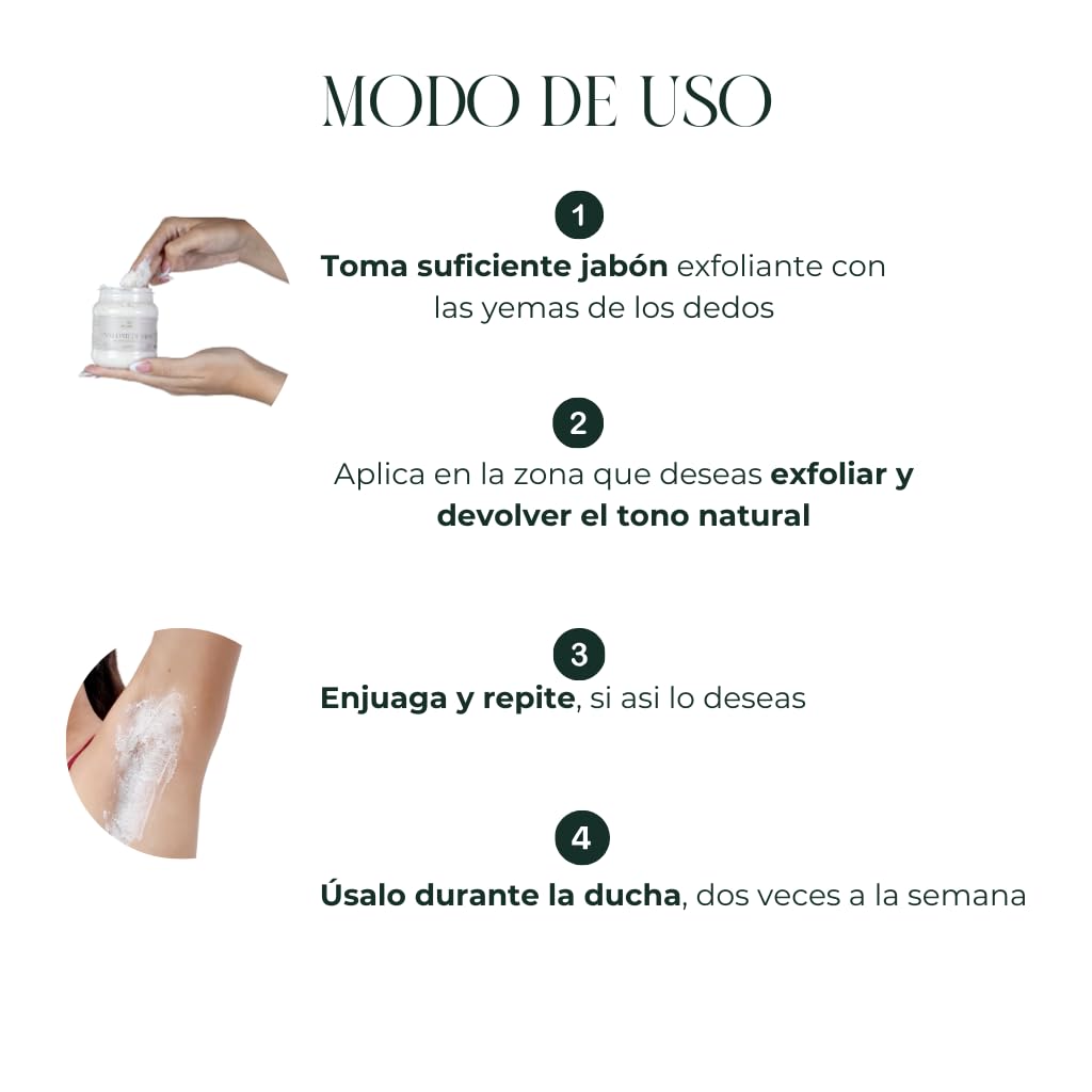 APIGREEN Jabón Exfoliante Natural de Arroz - Limpieza Profunda y Aclarado de la Piel - Elimina Impurezas y Tonifica - Para una Piel Suave y Luminosa