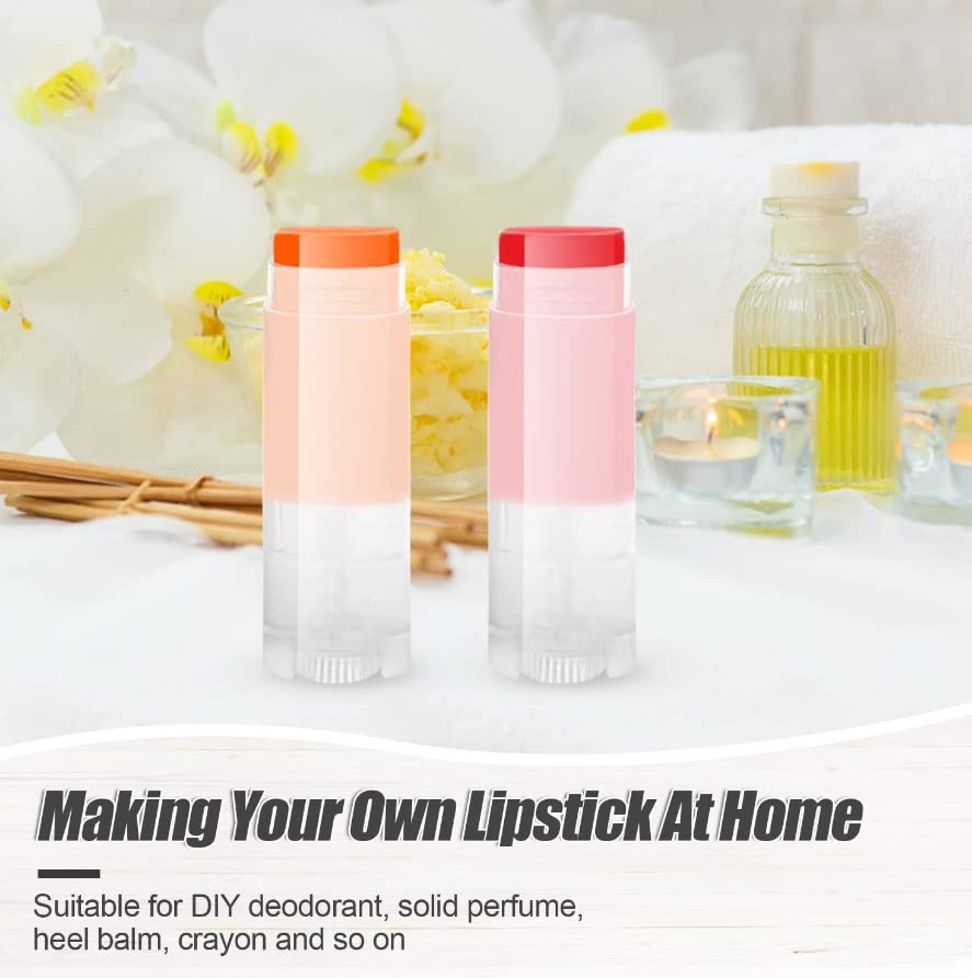 Tubos de Bálsamo Labial Empty Blanco con Tapas para Labial Casero 100pcs 5ml