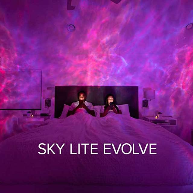 BlissLights Sky Lite Evolve - Proyector LED de galaxia, lámpara de nebulosa (solo nubes, no proyecta estrellas)