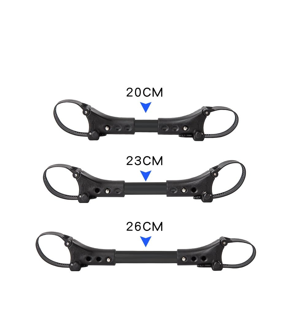 LimCryspp Conector Universal para Cochecitos Gemelares - Adaptador Práctico para Carriolas Dobles, Accesorio Esencial para Padres de Gemelos. Compatible con la Mayoría de Marcas, Fácil Instalación y Diseño Resistente (negro)