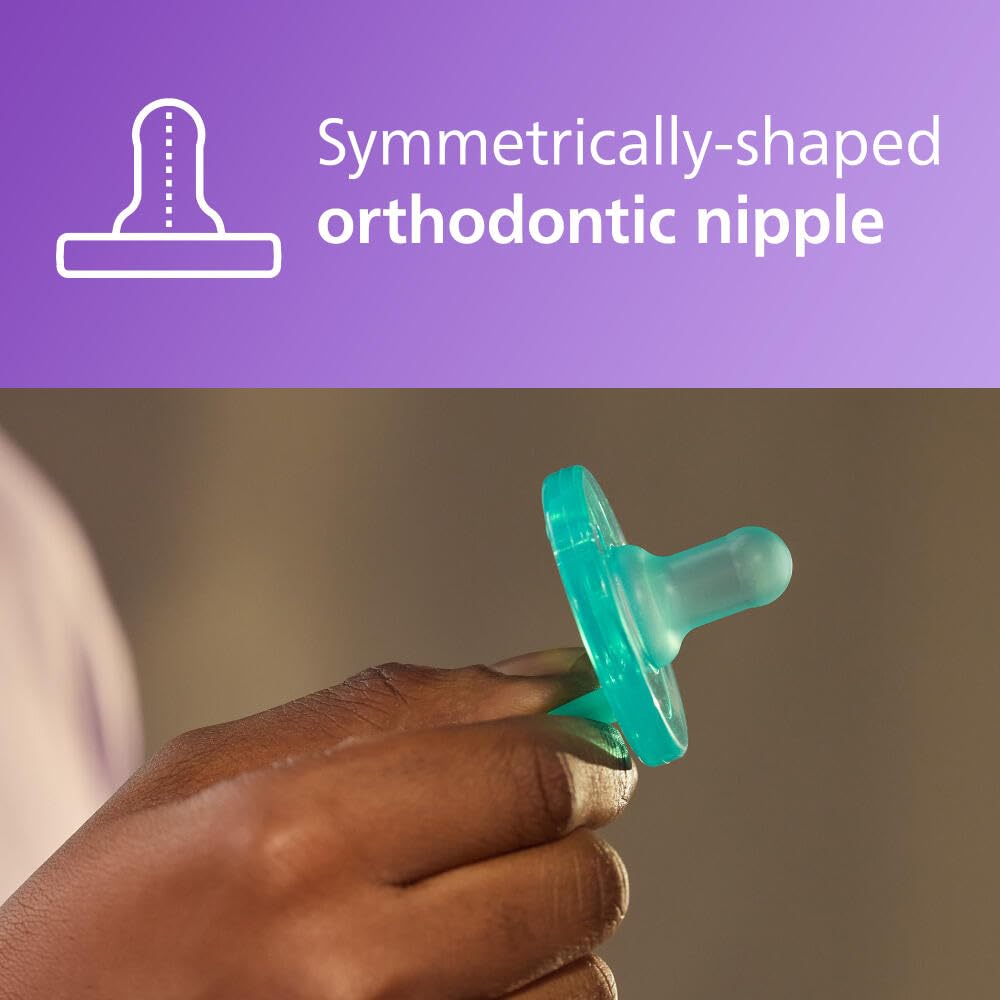 Chupete Philips AVENT Verde, 0-3 Meses, Paquete de 4