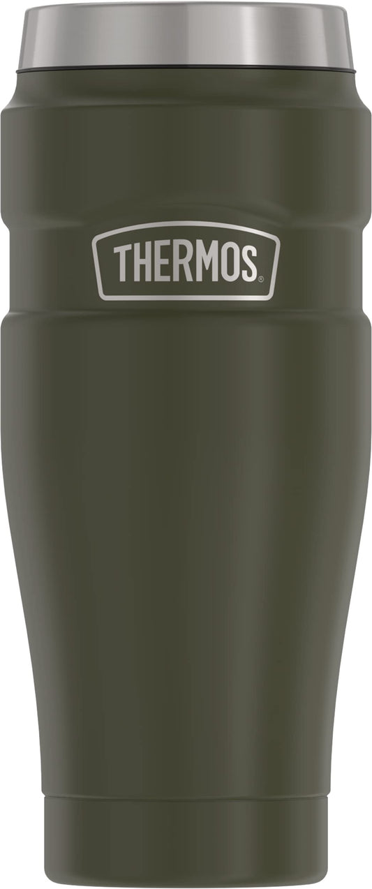 Vaso de Viaje Thermos King Acero Inoxidable 16 Onzas Verde Army