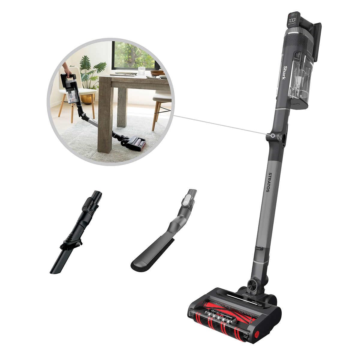 Aspiradora Shark Stratos Succión Ultrapotente con Cepillo Giratorio de Autolimpieza y Tecnología Neutralizadora de Olores