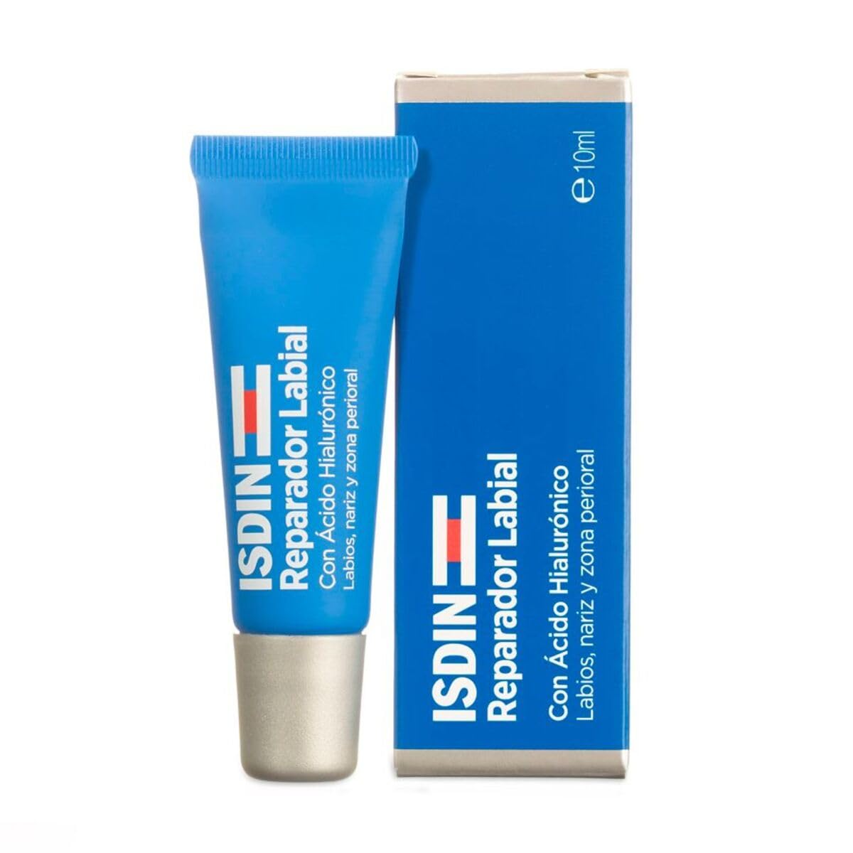 ISDIN reparador labial fluido con acido hialuronico. protege y repara los labios, la nariz y la zona perioral, textura fluida y ligera, 10ml, 0.28 grams, 10 mililitro, 1