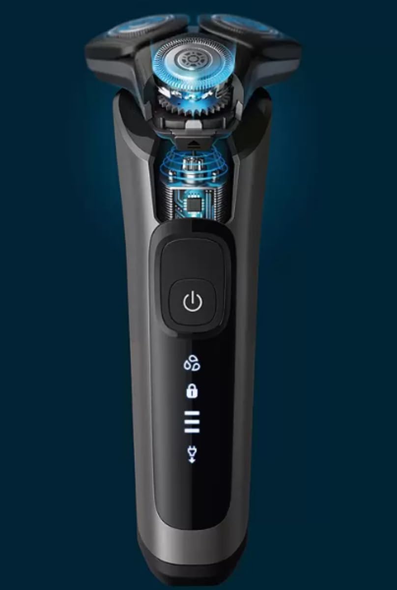Rasuradora Eléctrica Philips en Húmedo y Seco Series 6600 con Tecnología SkinIQ y Cabezales De Repuesto para Hombre