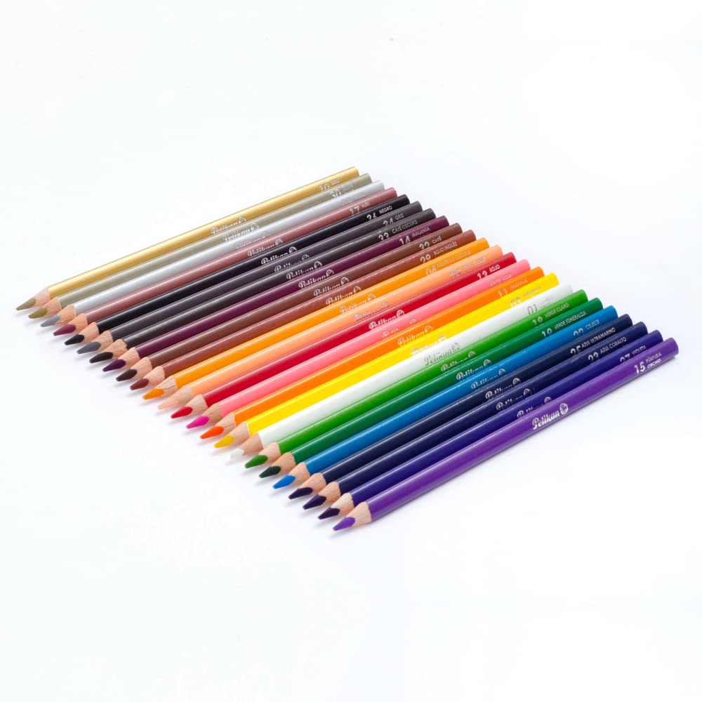 Lápices Triangulares Pelikan 30330304 24 Piezas Largos 4mm