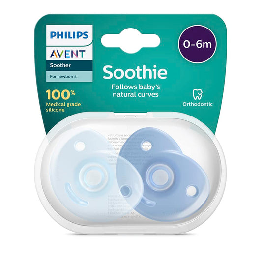 Chupón Philips Avent Azul Soothie para Niño 0-6 Meses