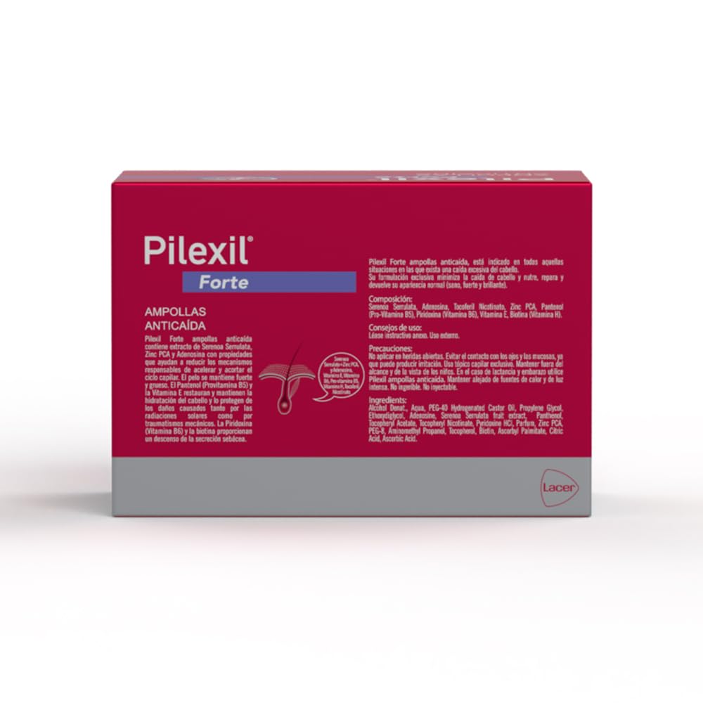 Ampolletas Anticaída Pilexil Forte 5ml c/17