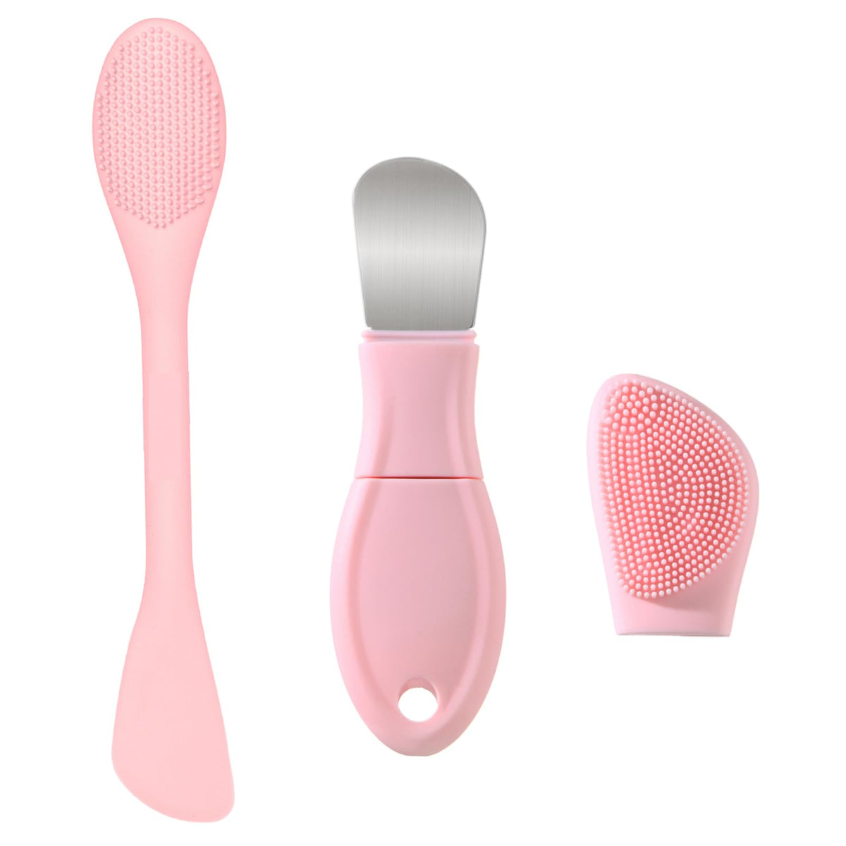 Herramientas para eliminar puntos negros, removedor de cabeza negra para nariz facial, limpiador facial de silicona, cepillo de limpieza de poros, aplicador de máscara para el cuidado diario de la