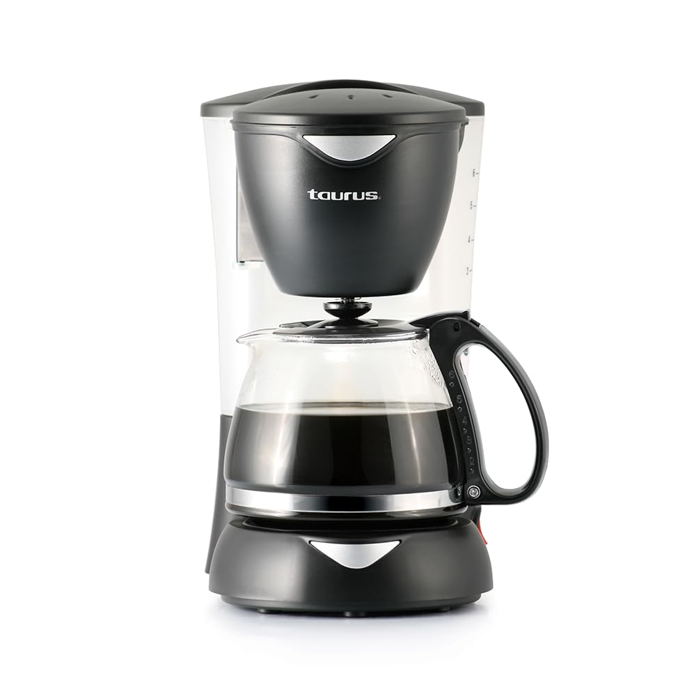 Cafetera de Goteo Taurus Coffee Max 6 Tazas con Filtro Permanente y Jarra de Vidrio