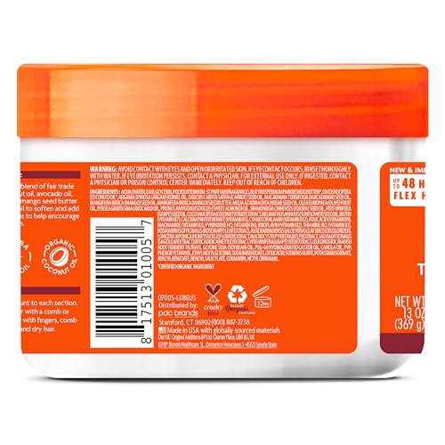 CANTU - Gel hidratante Twist & Lock de manteca de karité para cabello natural, 13 onzas, 1 unidad