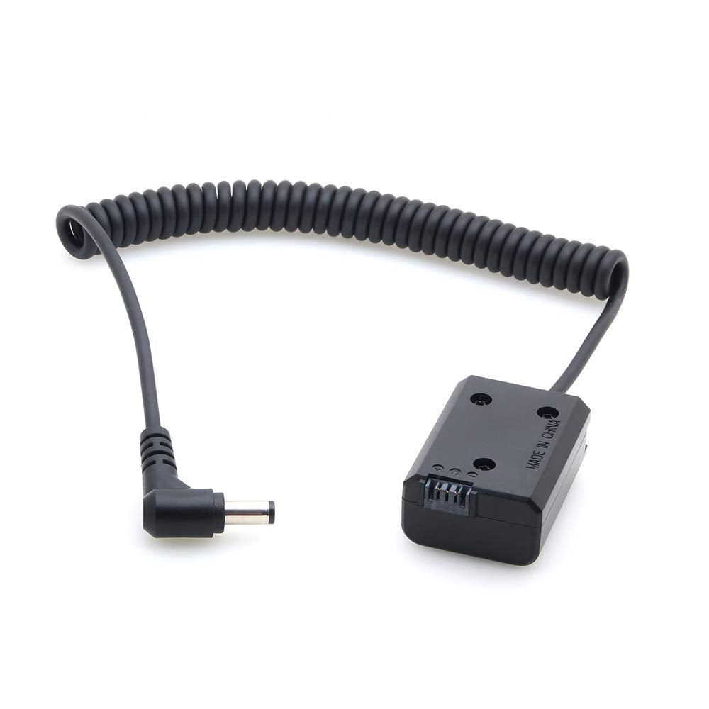 Hersmay Adaptador de cable de alimentación extensible para conector CC a conector de CC decoded CC batería falsa NP-FW50 para cámara Sony A7 A7R A7S II A5100 A6000 A6100 A6300 A6400 A6500 DSC-RX10 II III IV