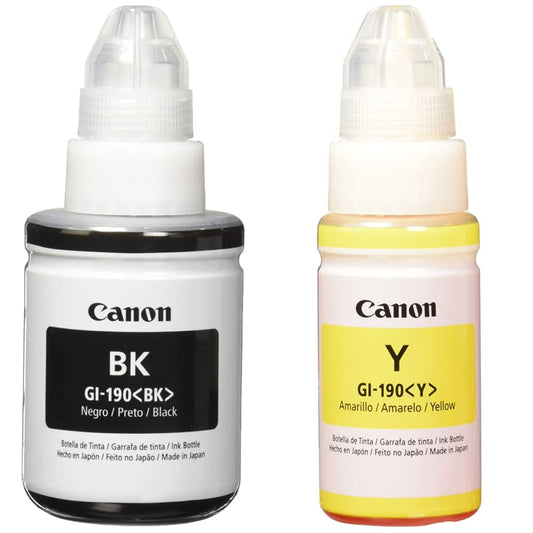 Canon GI-190 BK Lam + CARCNN4730 Tanque de Tinta, Amarillo