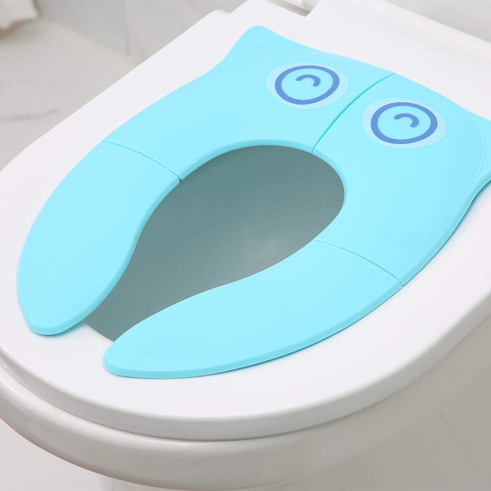 Cojín de Asiento para Ir Al Baño, Asiento para Ir Al Baño Portátil Plegable, para Niños Cojín Portátil de Viaje, Entrenamiento de Inodoro, Antideslizante