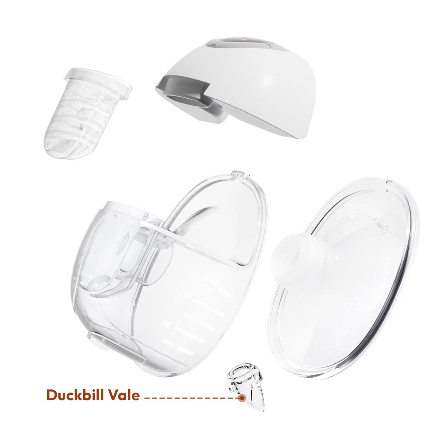 NCVI Válvulas de pico de pato compatibles con NCVI Extractor de leche portátil 8111/8131