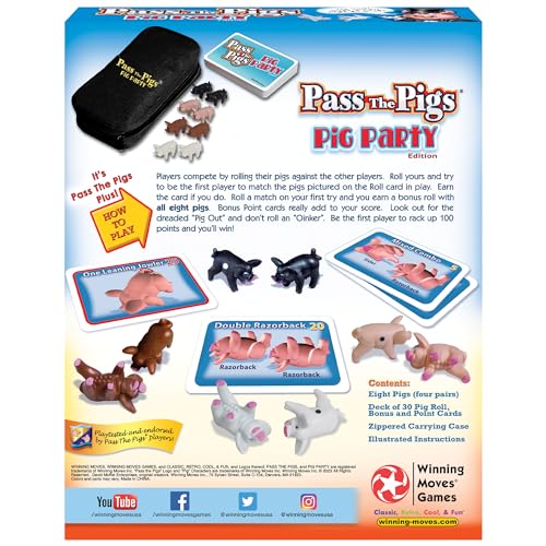 Juego Winning Moves Pass The Pigs Variado Edición de Fiesta