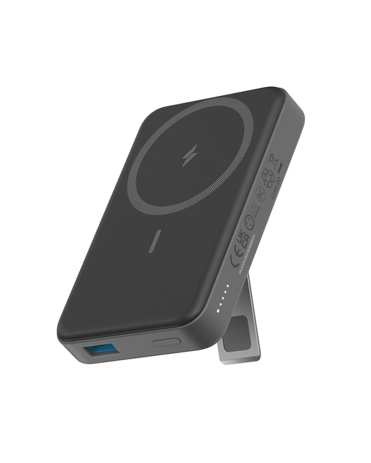 Batería Magnética Anker Negra Cargador Inalámbrico Plegable 10000 mAh para iPhone 14/13 Series