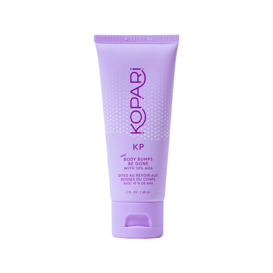 Kopari Prettywill KP Body Bumps Be Gone Exfoliating Body Scrub with 10% AHA, to Smooth Skin, Reduce Bumps, Decongest Pores, Clarifying, Gently Exfoliate & Wash | 2 oz